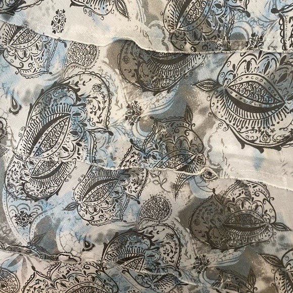 Aventura Paisley‎ Print Organic Cotton Boho Maxi Long Flowy Skirt Size Small - Picture 4 of 5